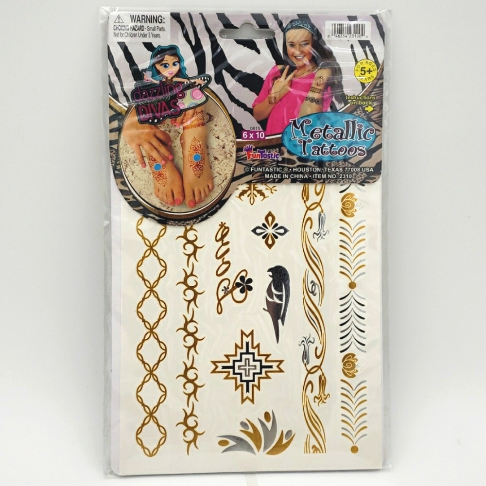 METALLIC TATTOOS $8 or 3/$12 Bundle